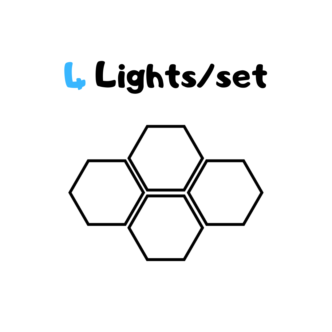 Hexagonal Touch Lights